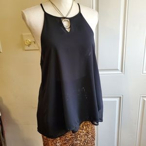 Mine Black Halter Top